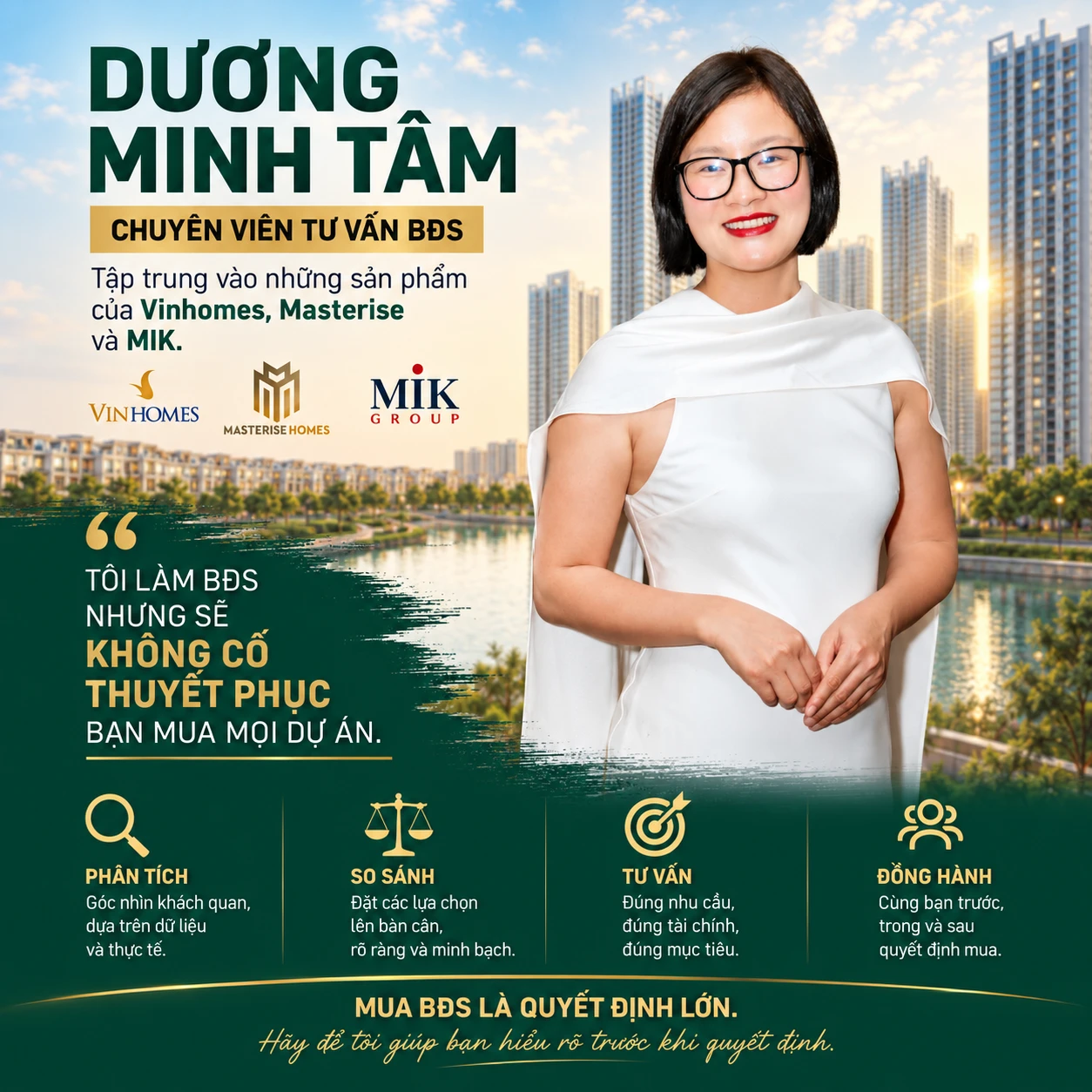 Dương Minh Tâm - Chuyên viên tư vấn BĐS